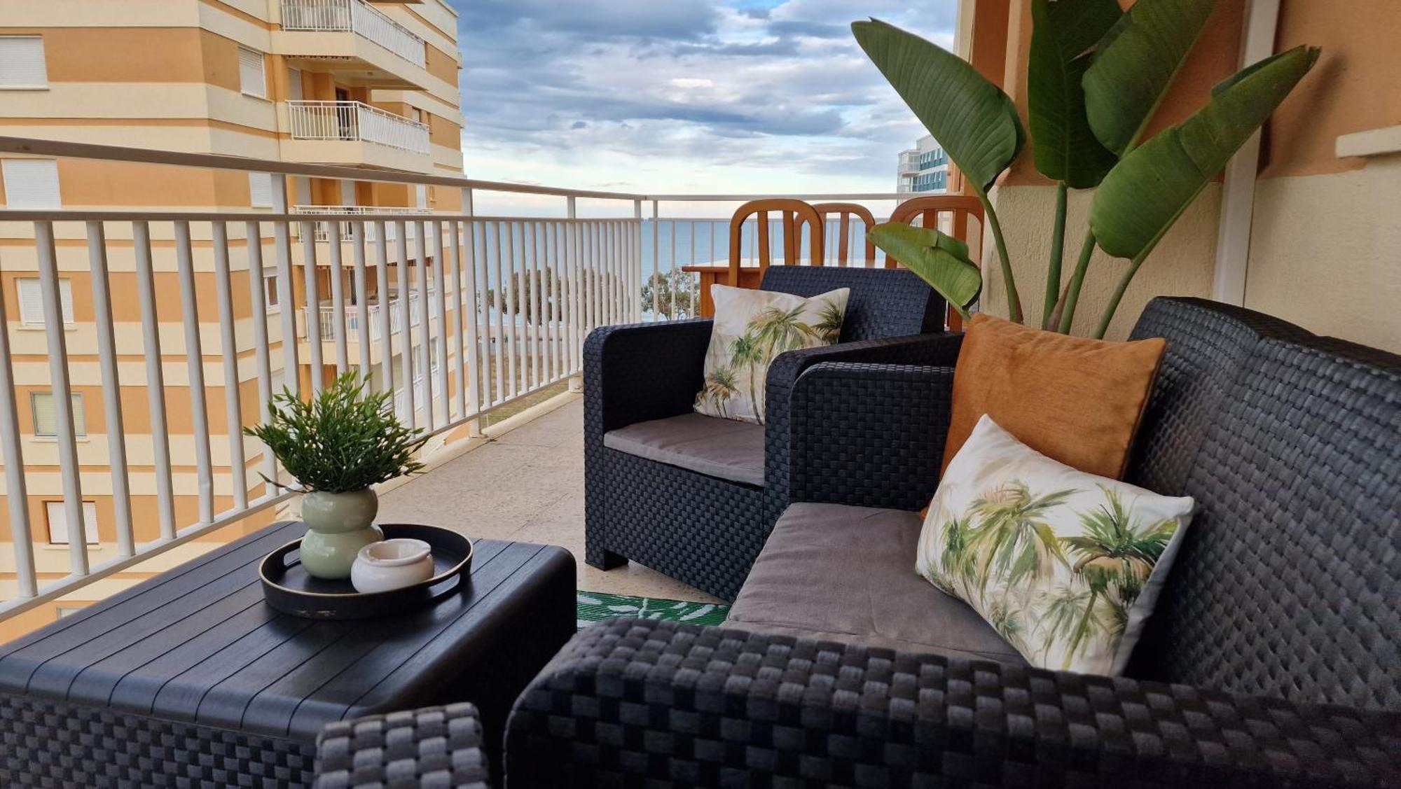Apartamento 3 Habitaciones Con Piscina Y Vistas Al Mar Бенікасім Екстер'єр фото